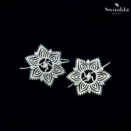 Saathiya Hook Earrings -Rangoli Design