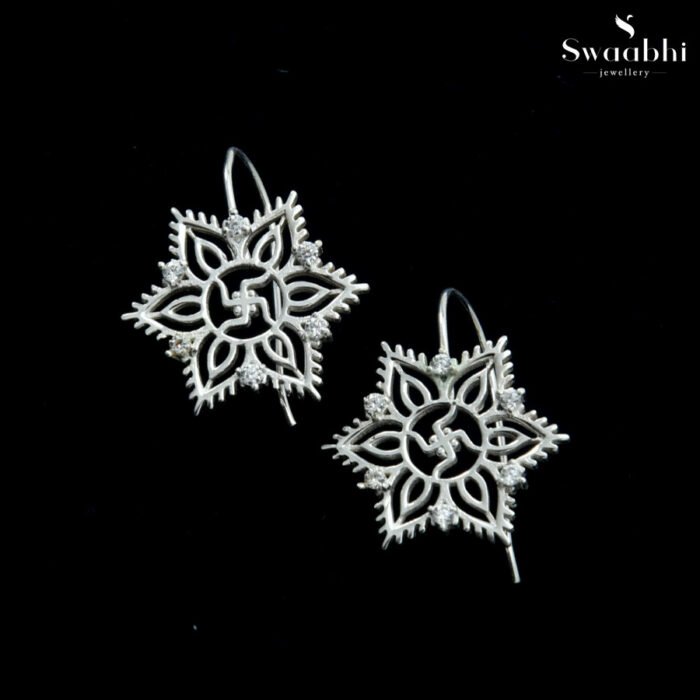 Saathiya Hook Earrings – Rangoli Design