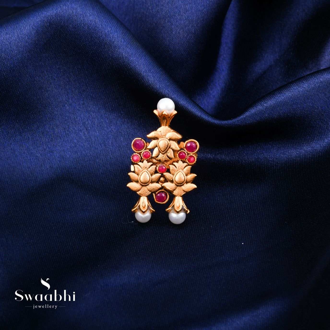 Buy Lotus Flower Temple Ring – Best Designs for girls | Swaabhi.com