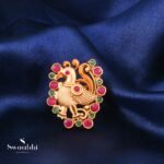 Buy Peacock Temple Ring– Best Designs for girls | Swaabhi.com