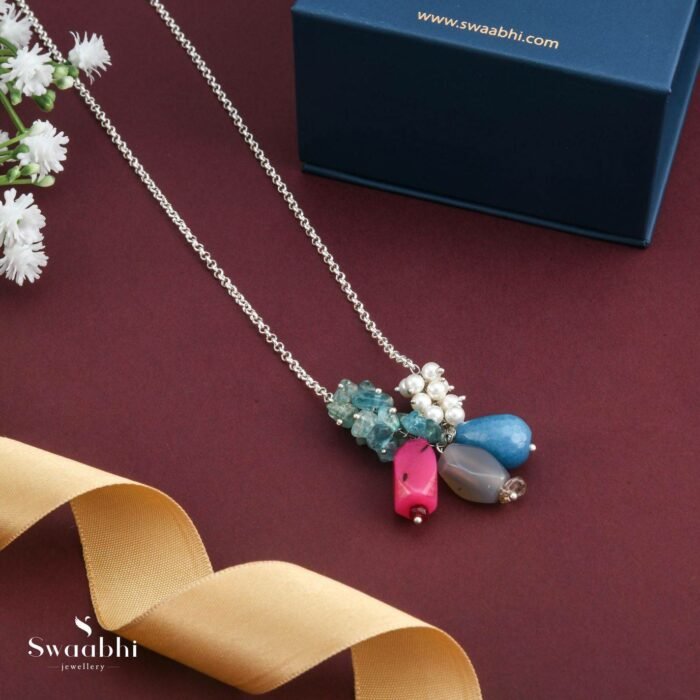 Buy Gemstone Silver Chain Gift Box | Swaabhi.com| 27