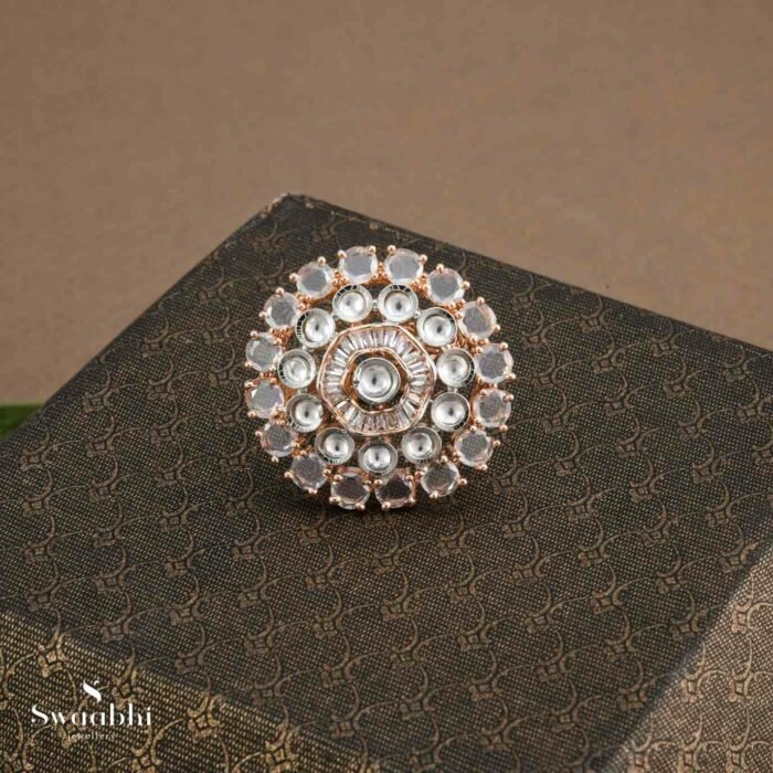 Buy Flower CZ Ring – Best Designs for girls | Swaabhi.com