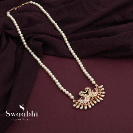 Maharashtrian Mayuri Pearl Necklace