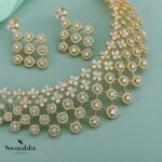 Buy Ira Flower CZ Necklace | Swaabhi.com
