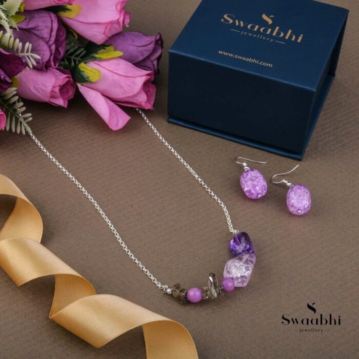 Gemstone Thread Necklace Gift Box