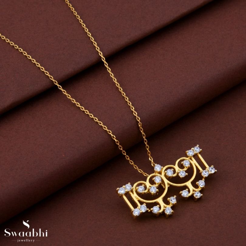 Gopadma Gold Necklace- Rangoli Design