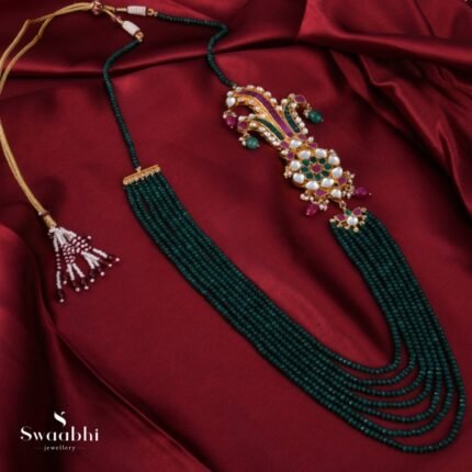 Buy Jadau Side Patch Necklace |Swaabhi.com
