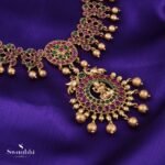 Buy Lakshmi temple short necklace (1)Swaabhi.com