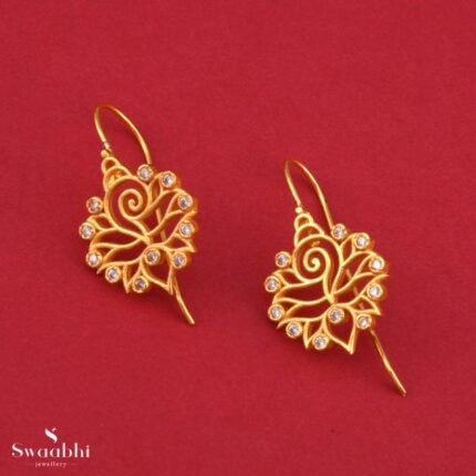 Muruja Jhoti Chita Hook Earrings –Rangoli Design