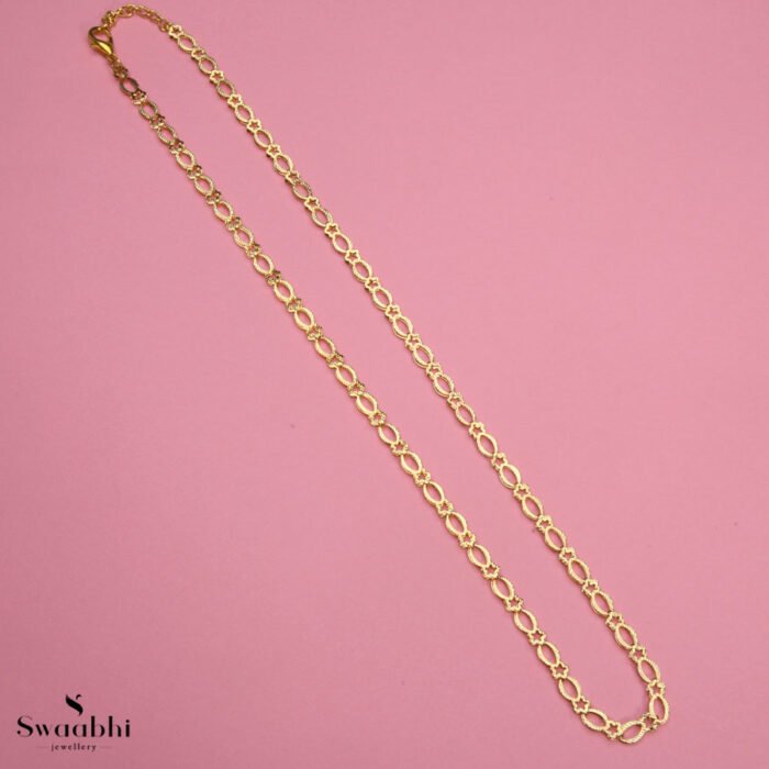 Oval Shape Gold Chain