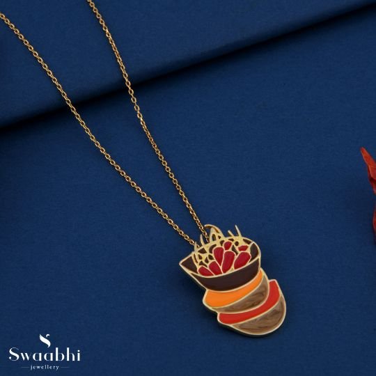 Red Chilli Basket Pendant Necklace