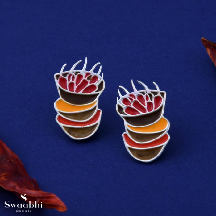 Red Chilli Basket Spice Earrings (2)