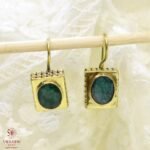 Buy Square Antique Stone Earrings Swaabhi.com (2)