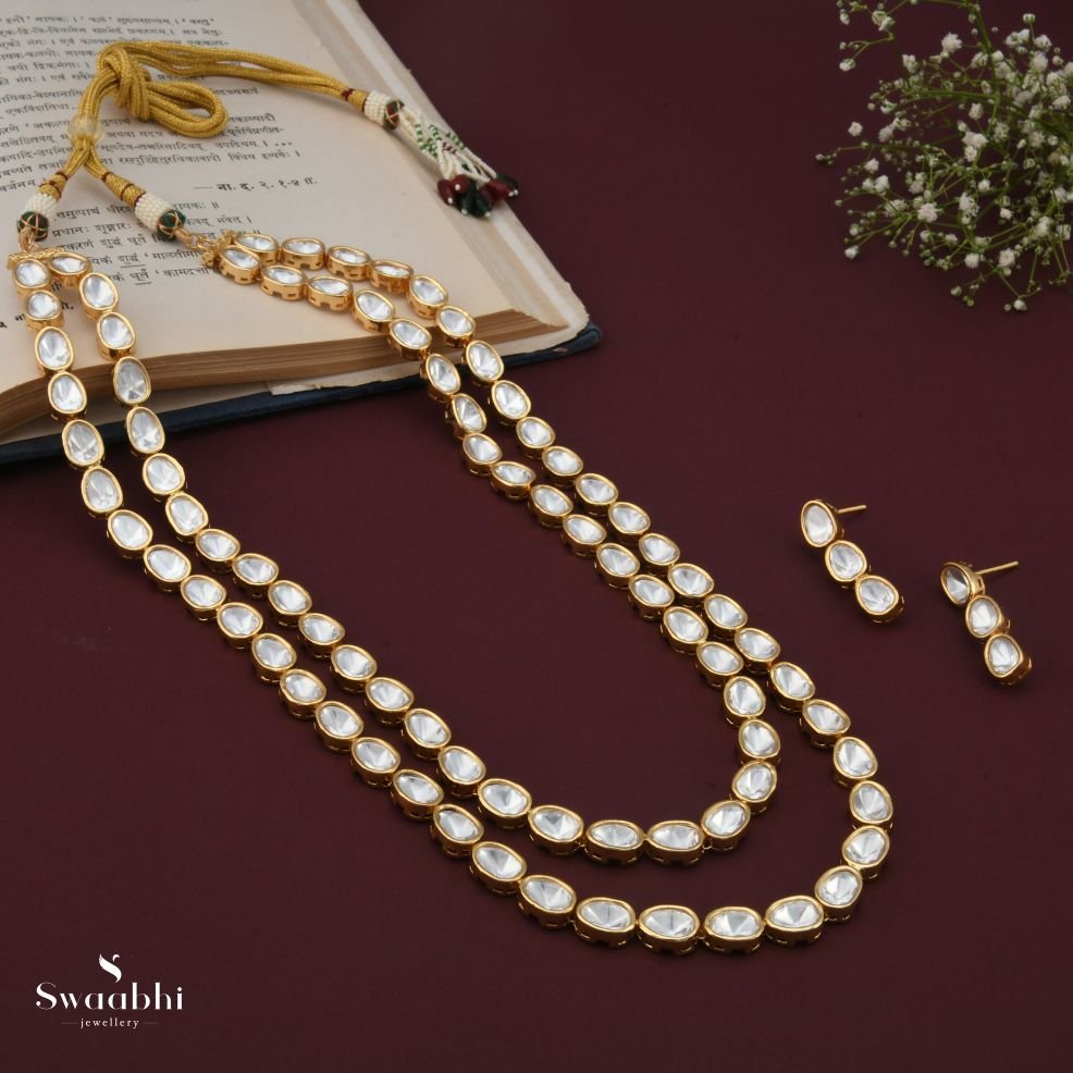 Buy Two Layers Kundan Necklace | Swaabhi.com