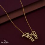 Buy Warli Cow Gold Necklace - Swaabhi com (5)