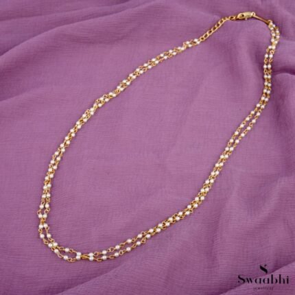 two layer pearls chain