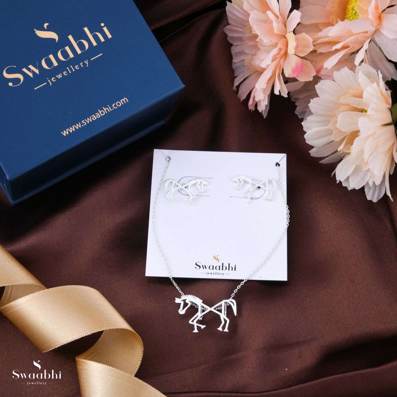 Warli Horse Necklace Gift Box