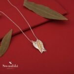Bay Leaf Gold+Silver Spice Pendant-Swaabhi