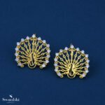 Mayuramukhi Hook Earrings– Rangoli Design
