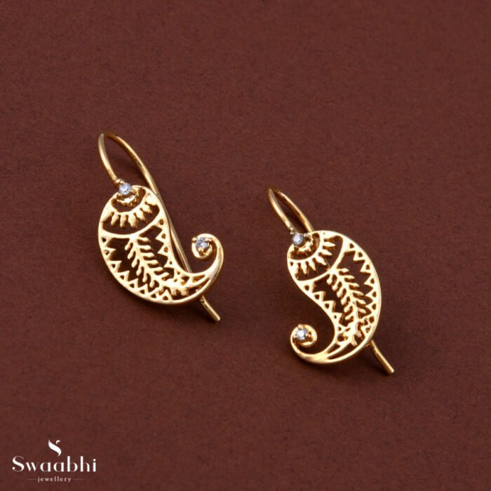 Koyari Hook Earrings – Rangoli Design