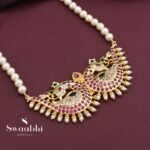 Buy Maharashtrian Pearls Mayurmukhi Necklace (2)|Swaabhi.com