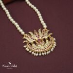 Maharashtrian lotus Pearls Necklace (1)