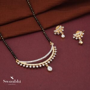 Dot Curvy CZ Mangalsutra