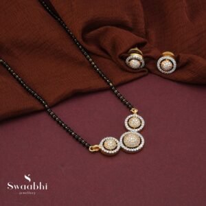 Three CZ Wati Mangalsutra