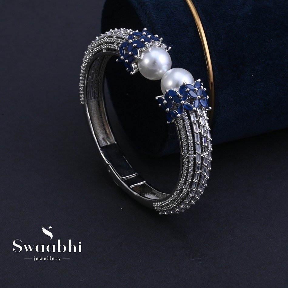 Elegant CZ & Pearl Bracelet