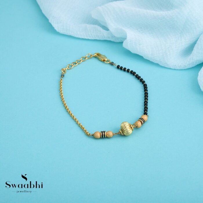 Golden Beads Mangalsutra Bracelet