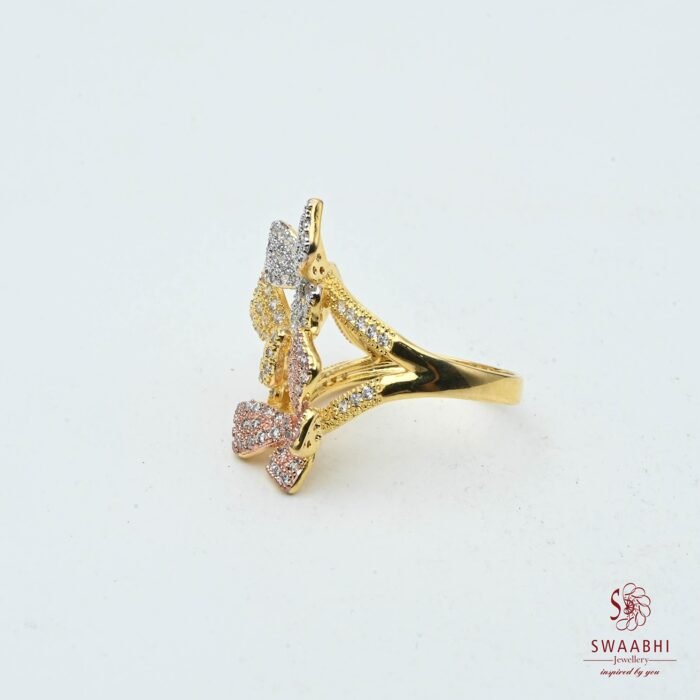 Butterfly Design CZ Ring