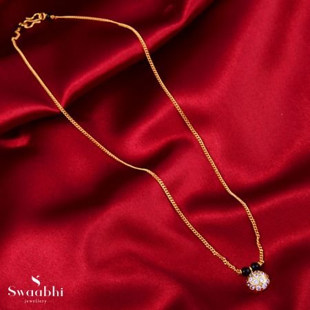 single stone pendant mangalsutra