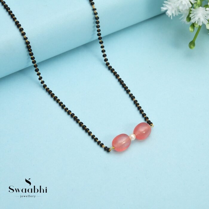Ikata beads and pearl mangalsutra (2)