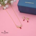 Sania Gold Polish Necklace Set