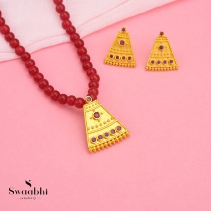 Yadavi Pink Necklace Set (2)