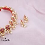 Pearl Pink Motif Maharashtrian Choker- Swaabhi