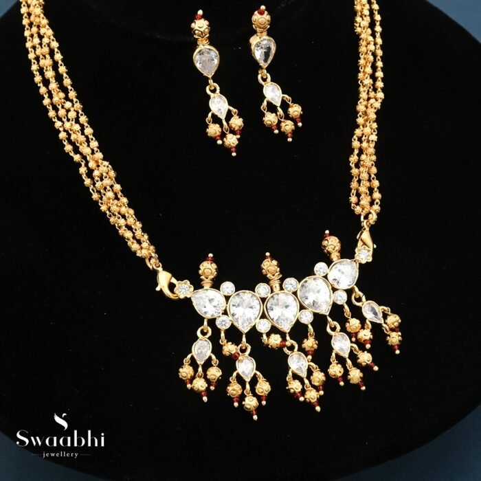 Anupriya Golden Tanmani Necklace- Swaabhi