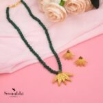 Big Amba Green Necklace Set-Swaabhi