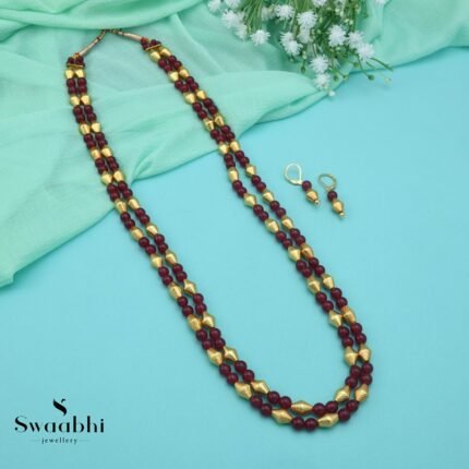 Double Layered Bormal Necklace- Swaabhi