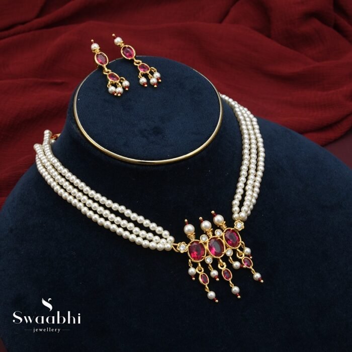 Drishti Pearl Necklace- Swaabhi