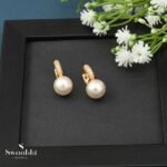 Karvi Pearl Hoop Earrings-Swaabhi