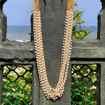 Multi Layered Pearl Necklace-Swaabhi