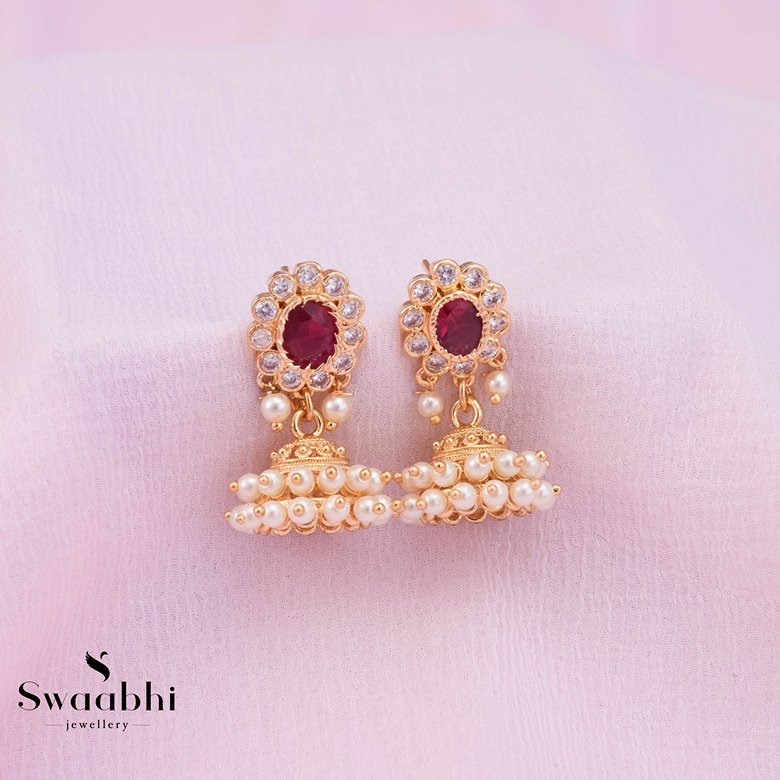Amazon.com: Jwellmart Bollywood Traditional Ethnic Pearl Jhumka Jhumki  Indian Earrings for Women and Girls (Style1): Clothing, Shoes & Jewelry