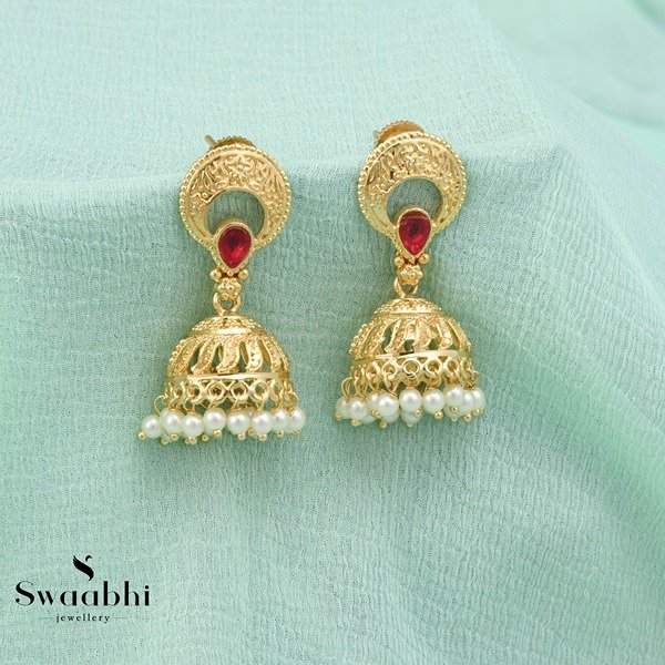 Dhruvi Gold Earrings-Swaabhi