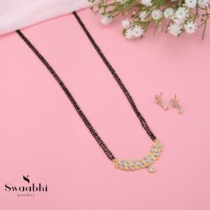 Leaf CZ Mangalsutra-Swaabhi