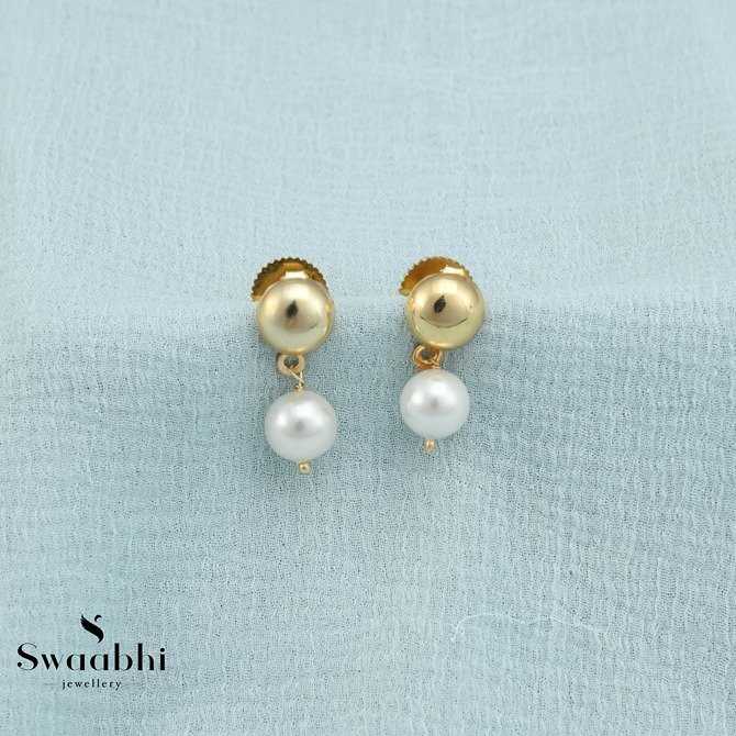 Lisa Pearl Earrings-Swaabhi