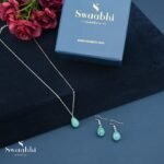 Nirvi Drop Beads Necklace Set-Swaabhi