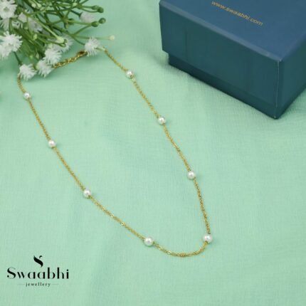 Mihira Pearl Necklace Gift Box-Swaabhi