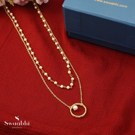 Mithila Layered Chain Necklace-Swaabhi