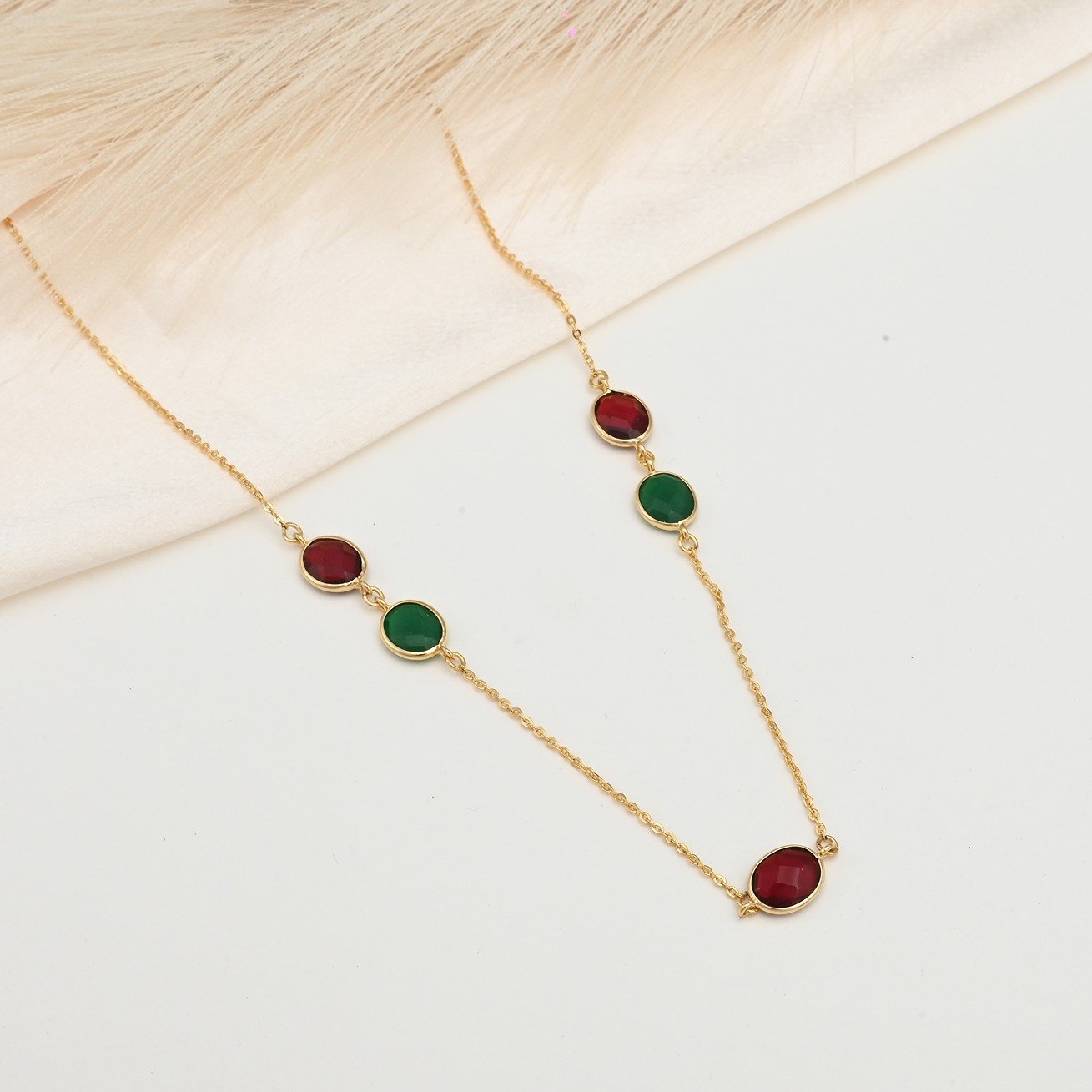 Flord Gemstone Necklace